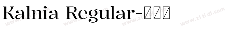 Kalnia Regular字体转换 Kalnia Regular字体转换